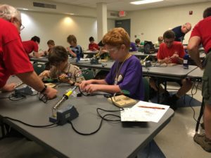 Scouts work on project