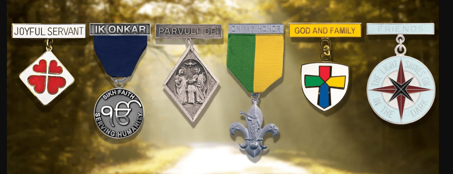 Various faith pins