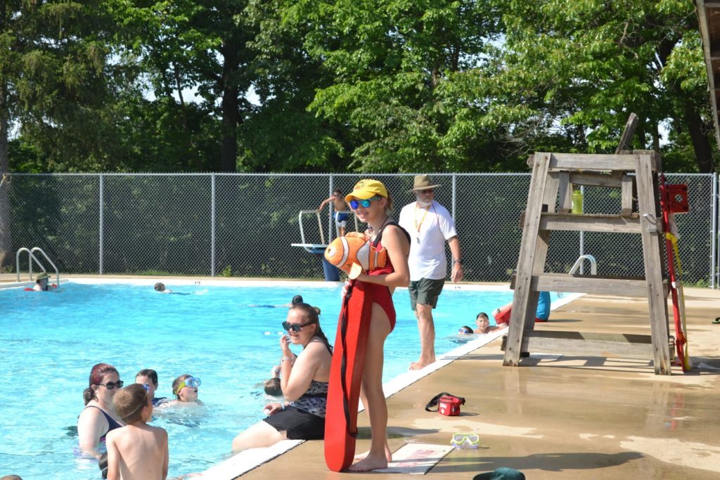 Scout Lifeguarding by pool