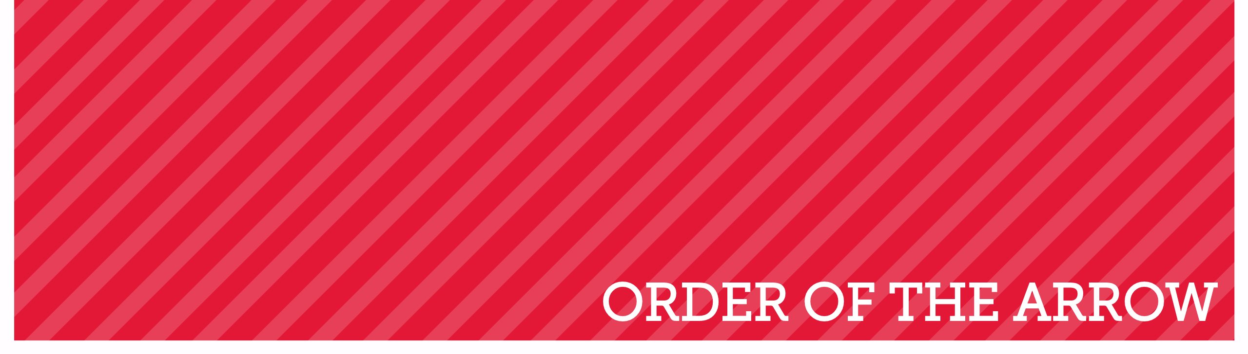 Order of the arrow red banner
