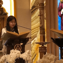 Scouts read sacred texts