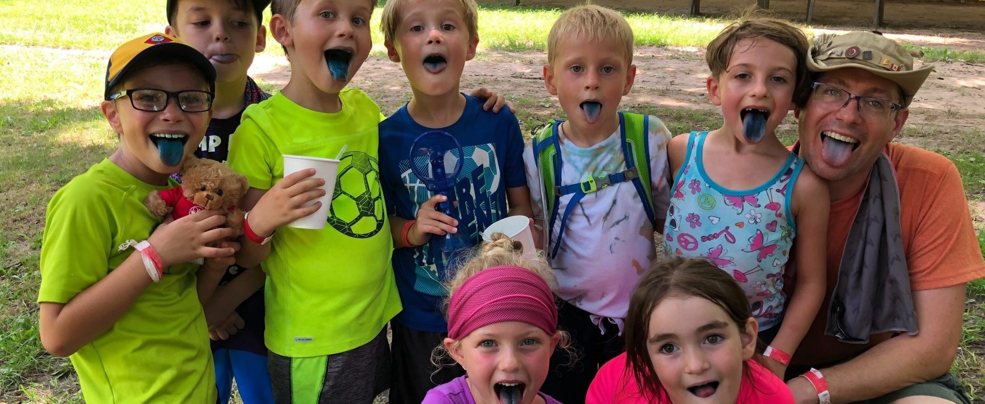Scouts having fun