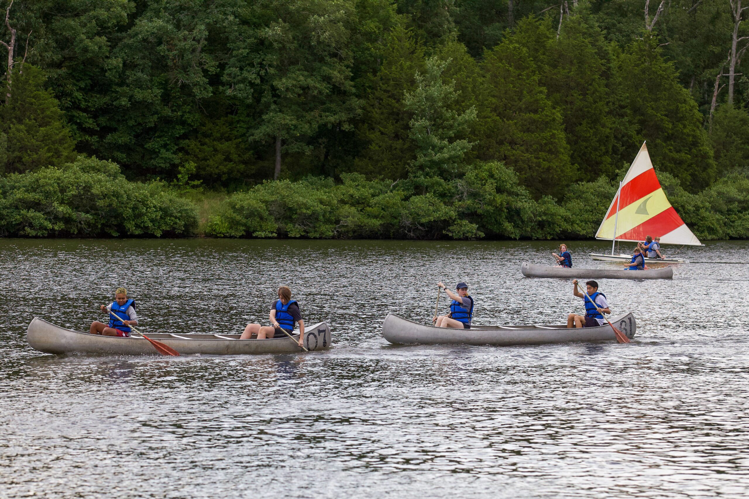 Scouts canoeing photo