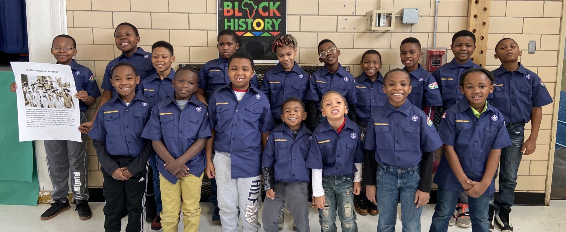 Scouts in a school