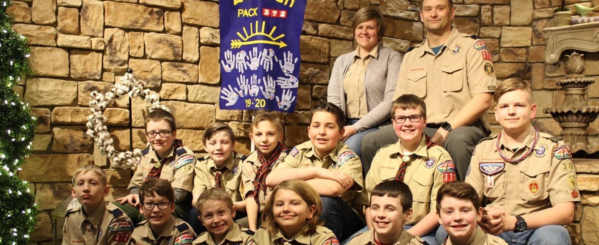 Scouts at a retreat