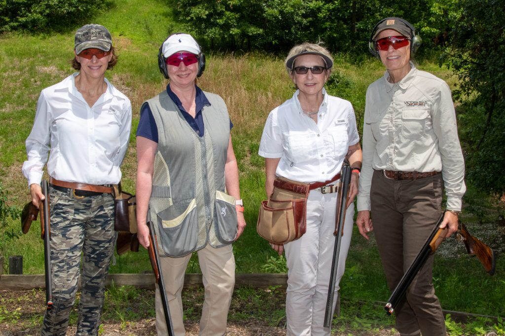 Team of Shooters at the Sporting Clays Event