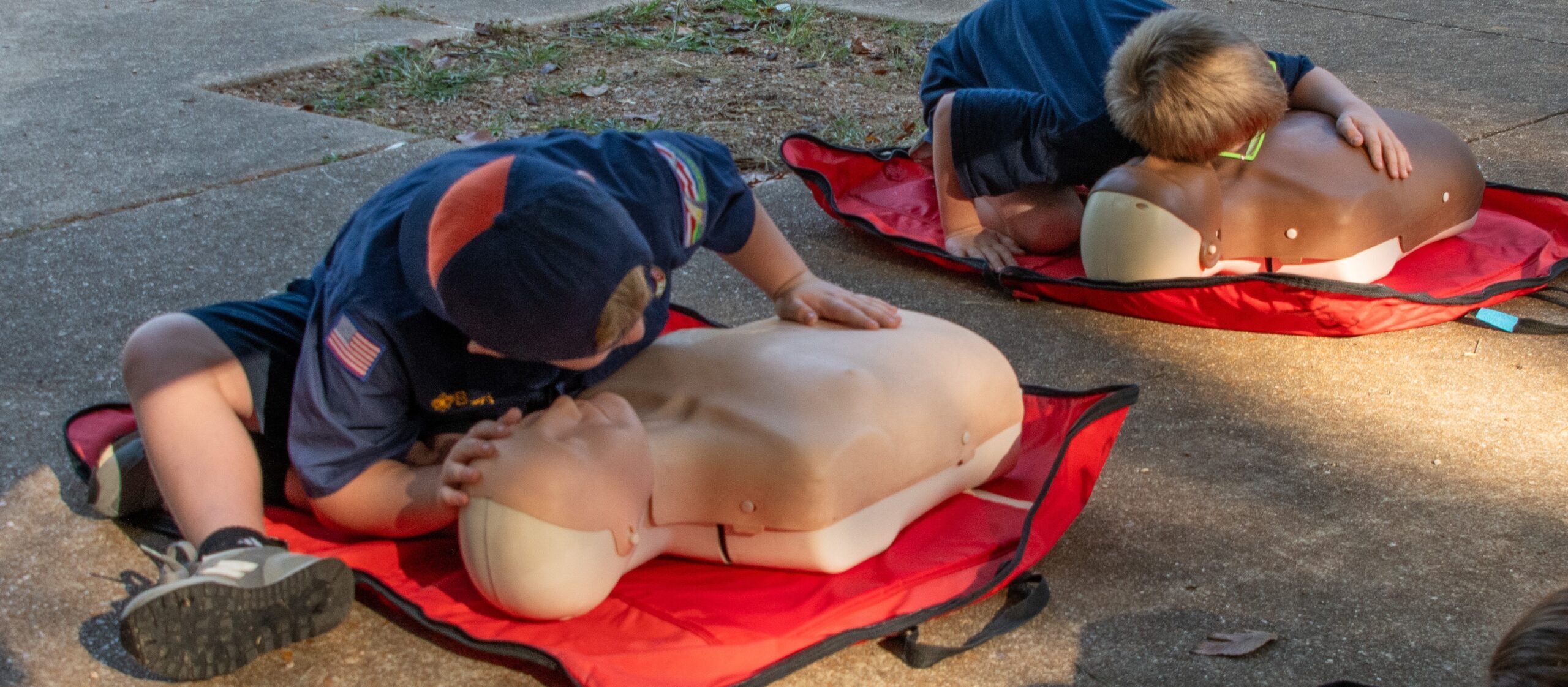 kids doing cpr training photo