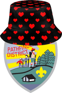 Pathfinder district valentines day bucket hat